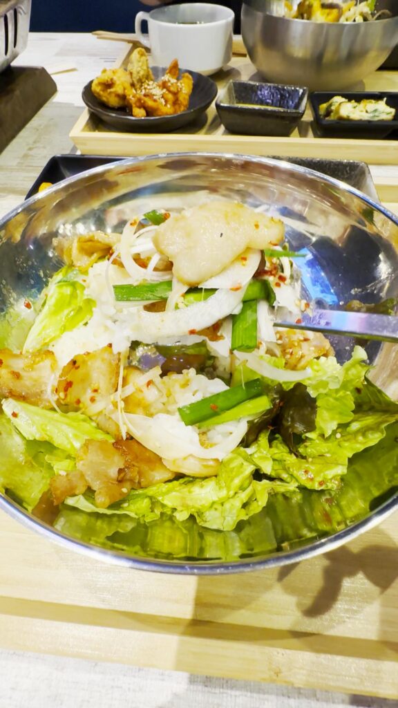 韓TARASHI熊本下通店のサムギョプサル丼