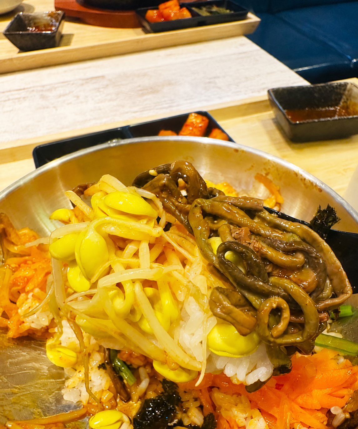 ビビンバの豆もやしとぜんまい